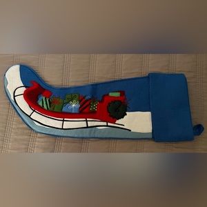 Garnet Hill Hable Felt Christmas Stocking - New